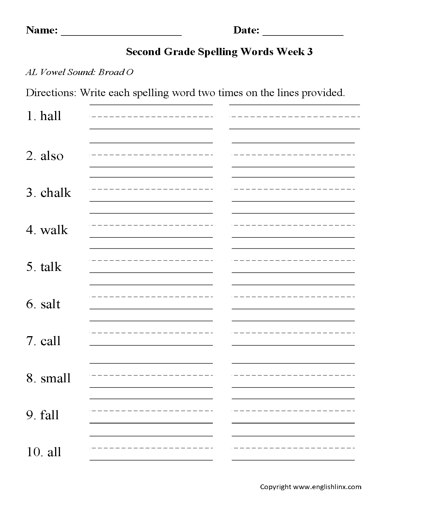 English Worksheets | Spelling Worksheets - Free Printable Spelling Worksheets