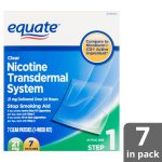 Equate Nicotine Transdermal System Clear Patches, 21 Mg, Step 1, 7   Free Printable Nicotine Patch Coupons