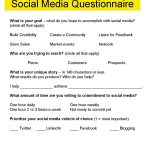 Example Of Social Media Survey | Survey Templates And Worksheets   Make A Printable Survey Free