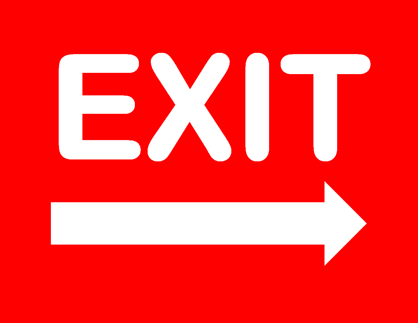 Exit Sign Free Printable Exit Signs Free Printable A To Z