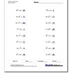 Exponents Worksheets For Computing Powers Of Ten And Scientific – Free Printable Exponent Worksheets