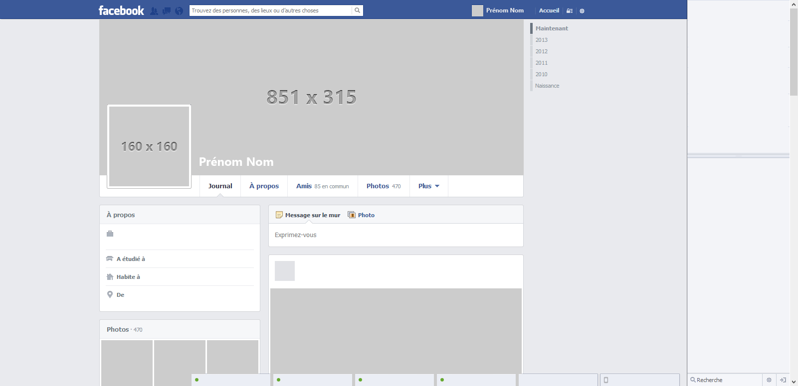 Facebook Templatenicolasmzrd On Deviantart - Free Printable Facebook Template