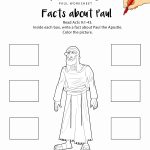 Facts About Paul Printable Bible Worksheet | Adventure Zone | Bible   Free Printable Sunday School Lessons For Kids