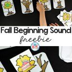 Fall Initial Sound Match Up Free Printable   A Dab Of Glue Will Do   Literacy Posters Free Printable
