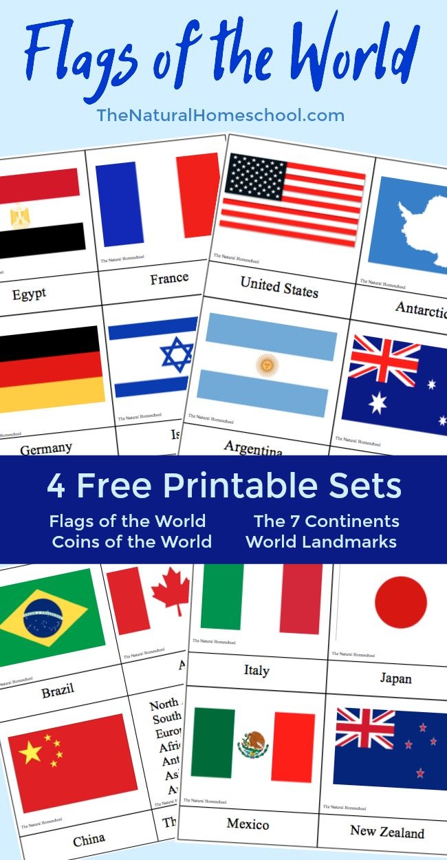 Fantastic Country Flags Of The World With 4 Free Printables | The - Free Printable Flags From Around The World