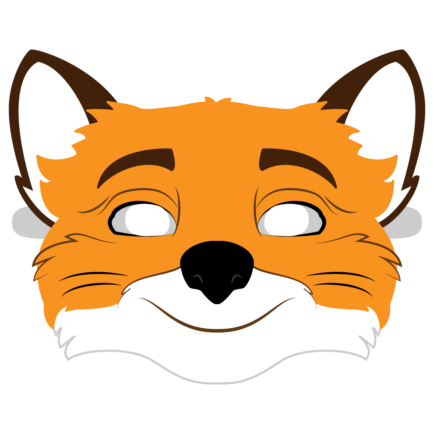Fantastic Mr. Fox Mask Template | Free Printable Papercraft Templates - Free Printable Fox Mask Template