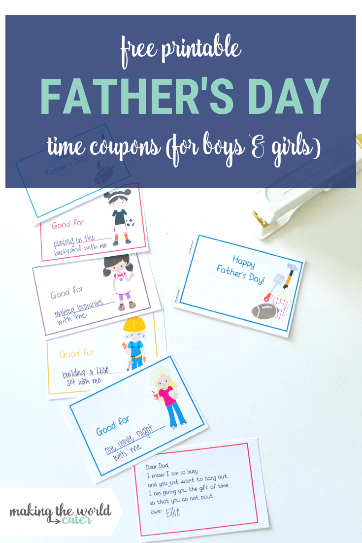 Father&amp;#039;s Day Coupon Book Free Printable With Funny Poem - Free Printable Fathers Day Poems For Preschoolers