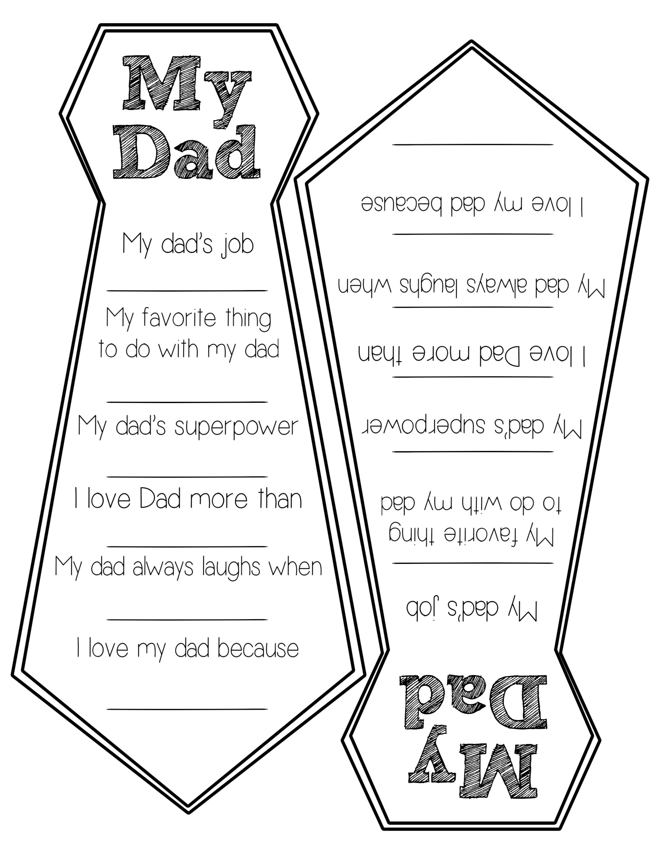 Printable Fathers Day Card For Grandpa Simple