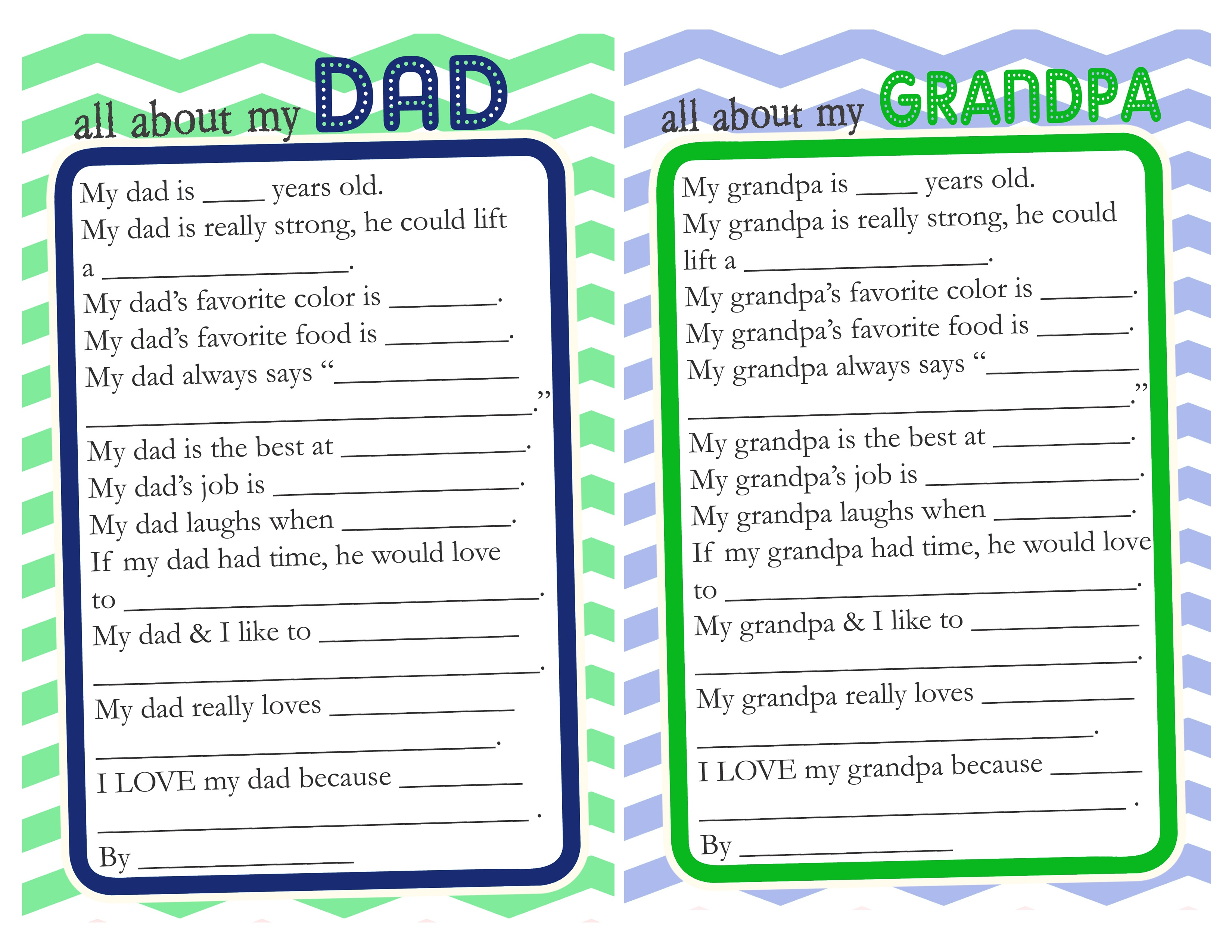 Free Printable Happy Fathers Day Grandpa Cards
