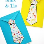 Father's Day Tie Card (With Free Printable Tie Template)   Messy   Free Printable Fathers Day Poems For Preschoolers