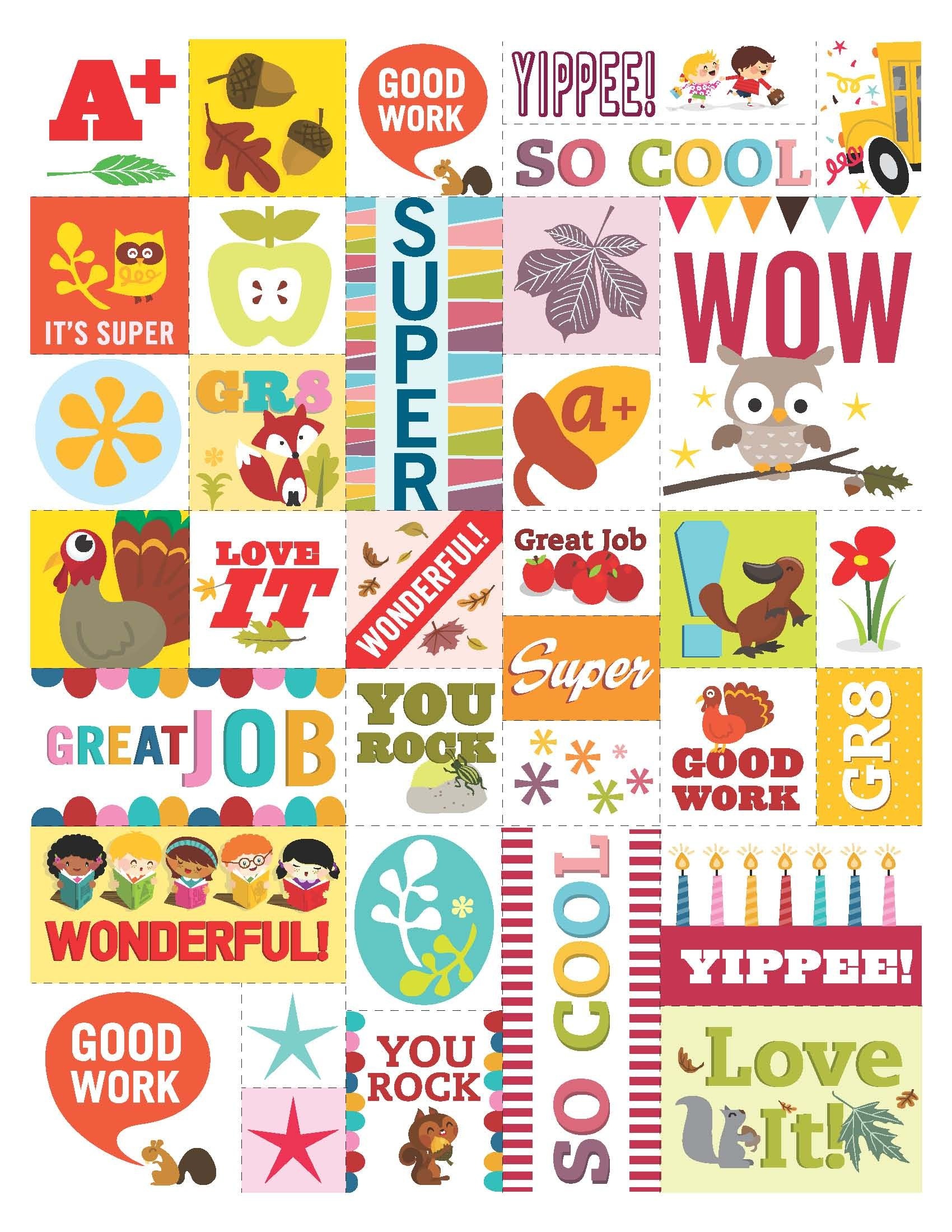 Feel-Good Stickers For Students (Feel Free To Print &amp;#039;em!). From - Free Printable Stickers For Teachers