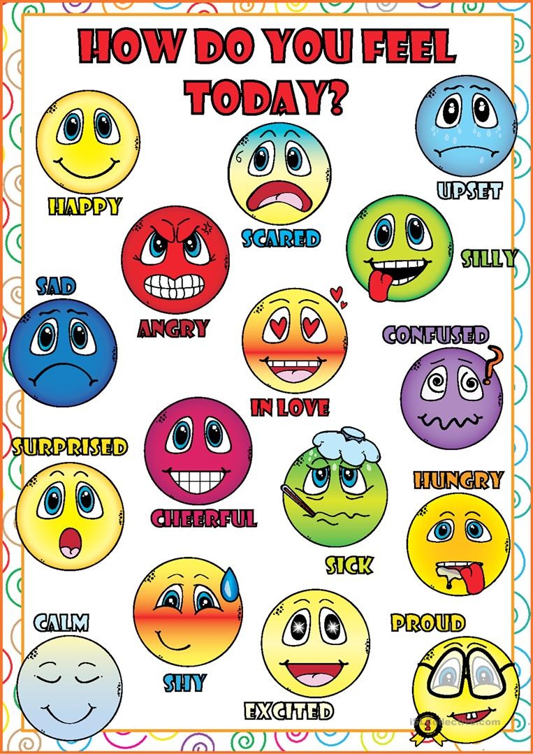 Feelings And Emotions Poster Worksheet - Free Esl Printable - Free Printable Pictures Of Emotions