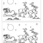 Find The Differences Online Games   Santa's Reindeers | Santa   Free Printable Christmas Hidden Picture Games