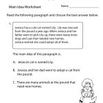 Finding The Main Idea Worksheet Printable | Main Idea | Main Idea   Free Printable Main Idea Worksheets
