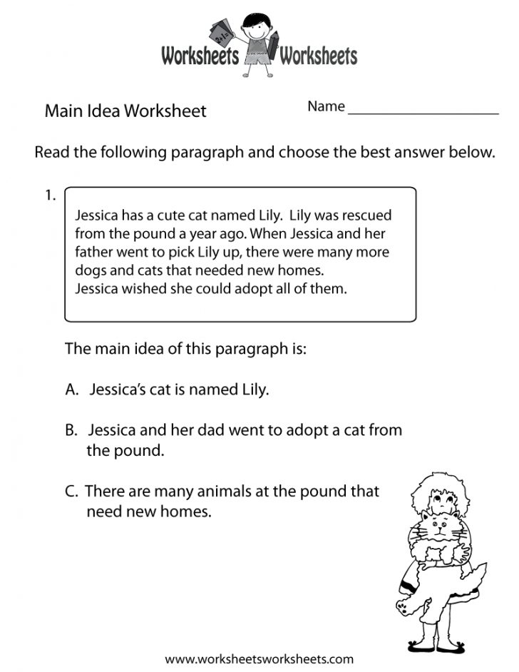 Free Printable Main Idea Worksheets