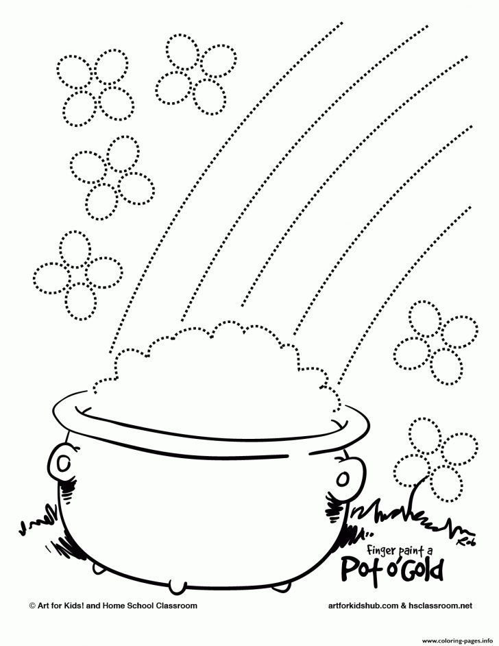 Free Printable Pot Of Gold Coloring Pages