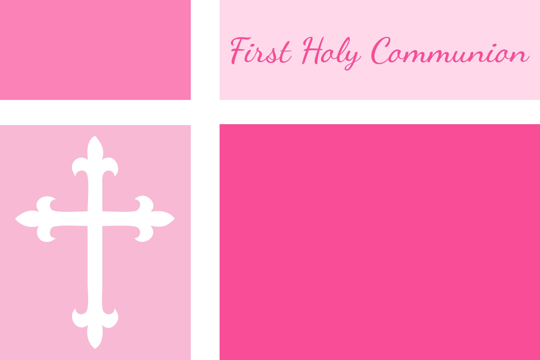 First Communion, Baptism, And Confirmation Invitations Or - First Holy Communion Cards Printable Free