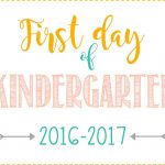 First Day Of School Signs: Free Printables *pre School  12Th Grade*   Free Printable First Day Of School Signs