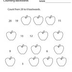 First Grade Counting Backwards Worksheet Printable | Math | 1St   Free Printable Addition Worksheets For 1St Grade