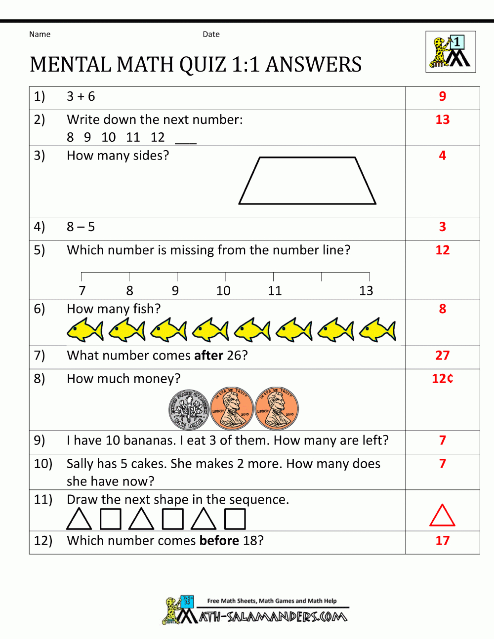 First Grade Mental Math Worksheets - Free Printable Math Worksheets Word Problems First Grade