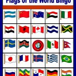 Flags Of The World Bingo   Free Printable (Only Enough For 6 Players   Free Printable Flags From Around The World