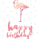 Flamingo Birthday – Free Printable Birthday Card | Greetings Island – Free Printable Hallmark Cards