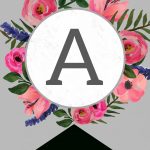 Floral Alphabet Banner Letters Free Printable   Paper Trail Design   Free Printable Wedding Banner Letters