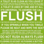 Flush The Toilet Quotes And Sayings Free Printable | Bathroom   Free Printable Flush The Toilet Signs