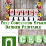 Football Party Concession Stand   Free Concessions Printable