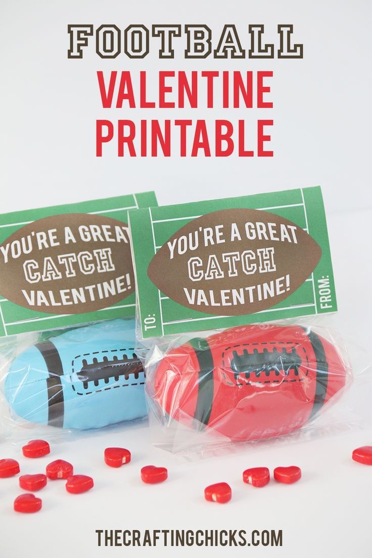 Football Valentine Printable | Printables/clipart | Valentine Box - Free Printable Football Valentines Day Cards