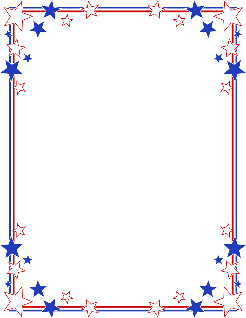 Forth Of July Border | Free Download Best Forth Of July Border On - Free Printable 4Th Of July Stationery