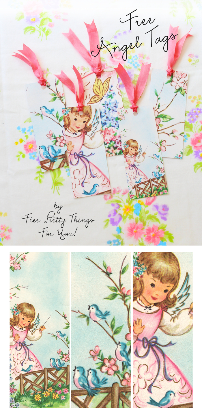 Free Angel Tags! - Free Pretty Things For You - Free Printable Angel Gift Tags