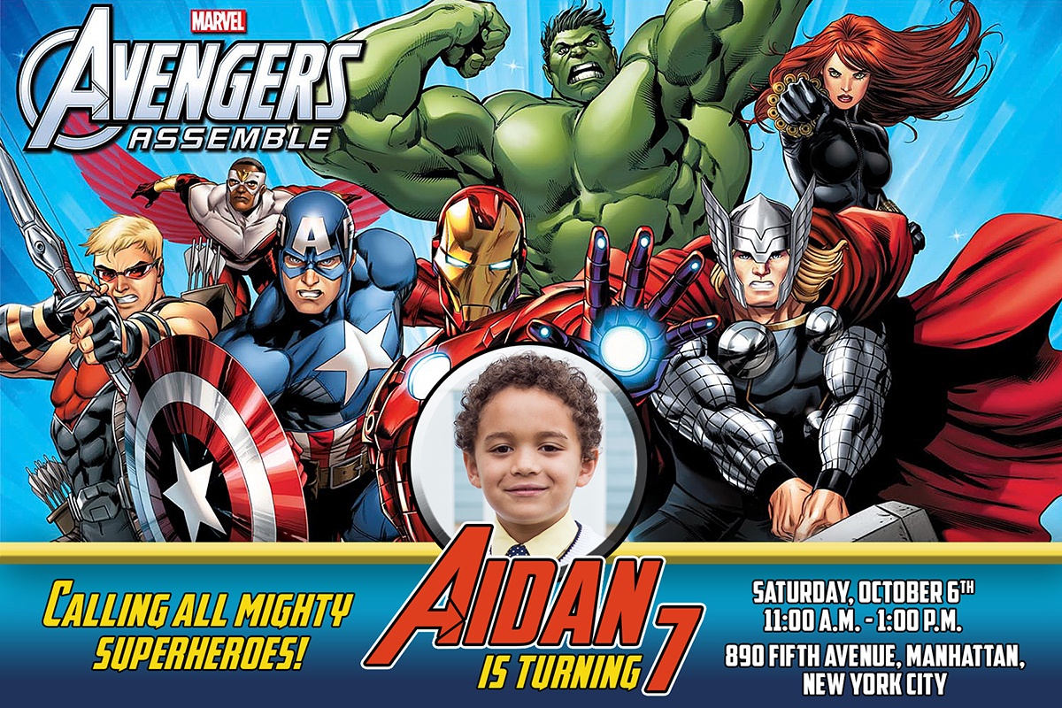 Free Avengers Birthday Invitation | Dioskouri Designs - Free Printable Avengers Birthday Party Invitations