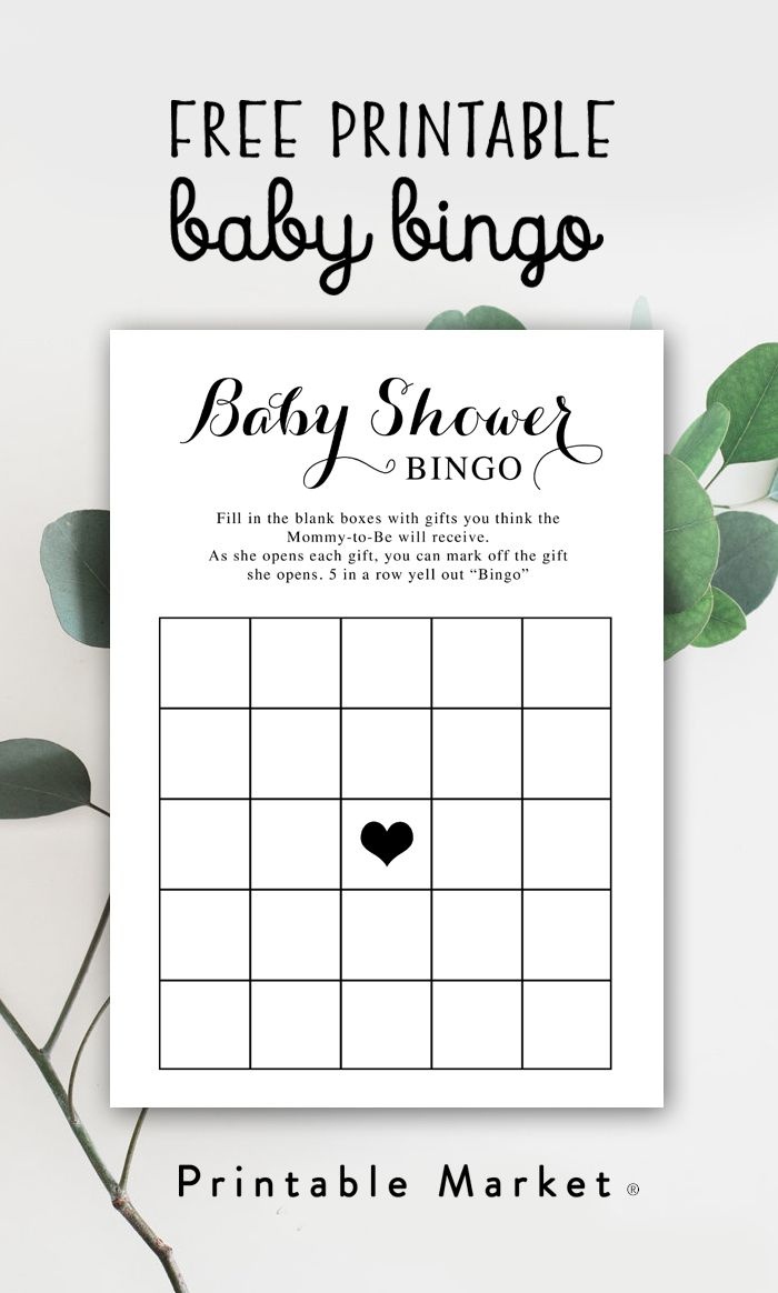 Free Baby Shower Printable – Baby Bingo - Instant Download In 2019 - Baby Bingo Game Free Printable
