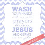 Free Bathroom Printable   Wash Your Hands And Say Your Prayers Free Printable