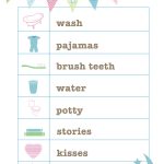 Free Bedtime Routine Printable From Love And Life Cards | Printables   Free Printable Bedtime Routine Chart