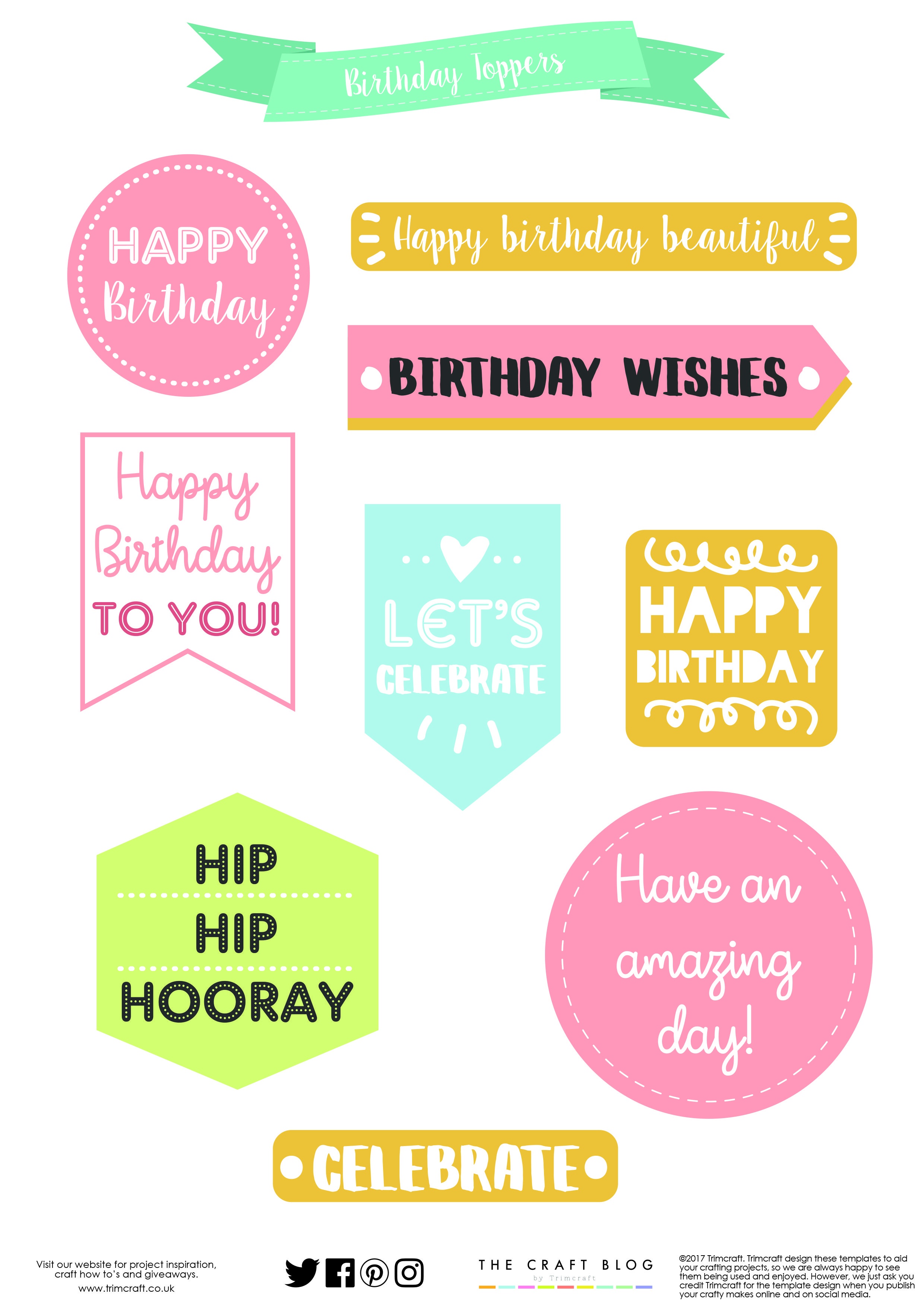 Free Birthday Sentiments Template | Printables | Birthday Sentiments - Free Printable Greeting Card Sentiments