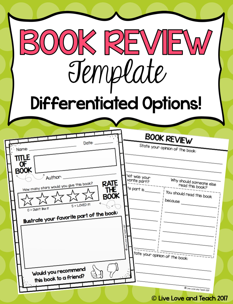Free Book Review Template! | Live Love And Teach - Free Printable Story Books For Grade 2