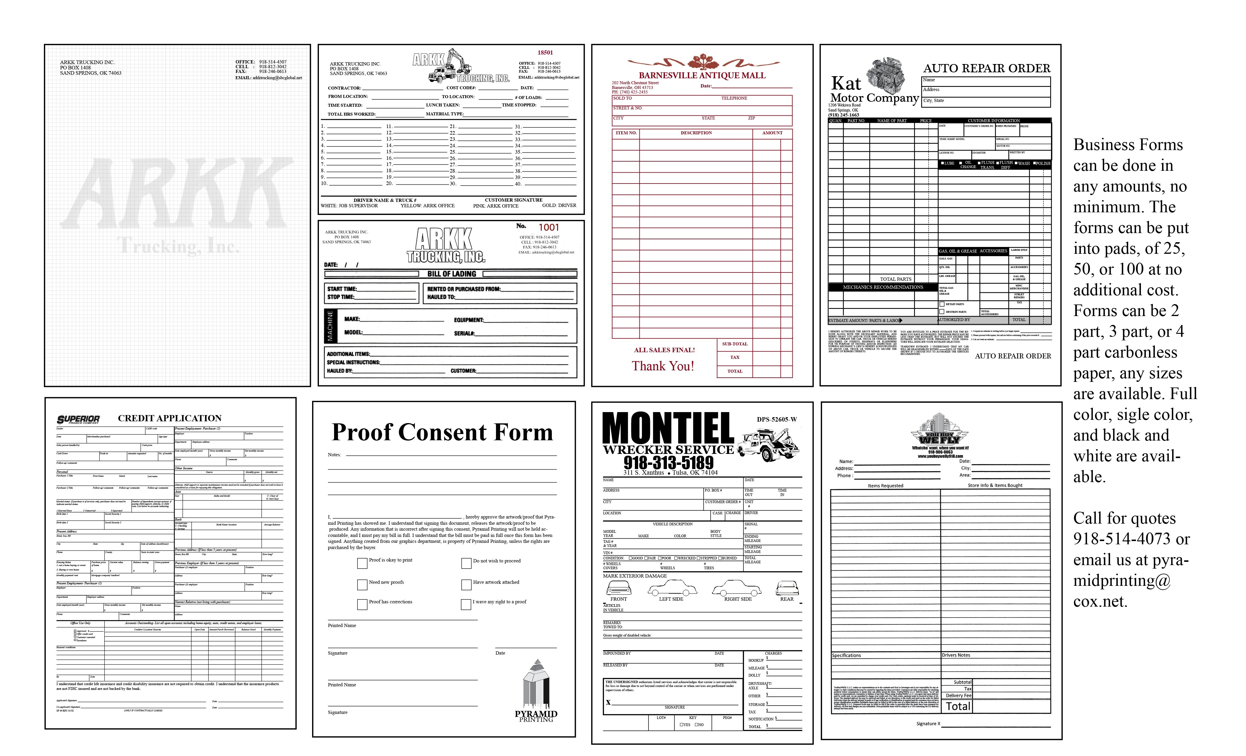 Free Business Forms Printable | Room Surf - Free Printable Business Forms