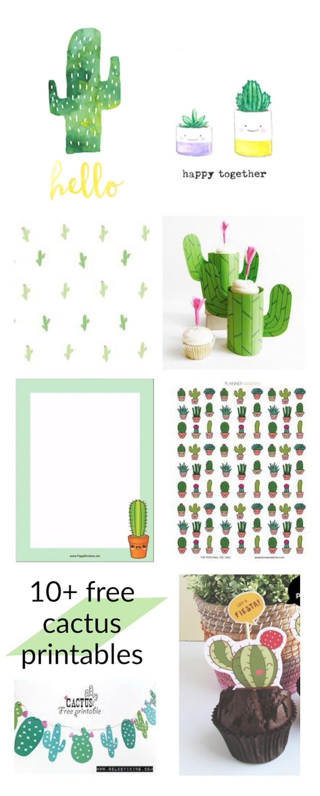 Free Cactus Printables - Kaktus - Round-Up | Printables | Classroom - Free Printable Cactus