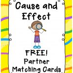 Free Cause And Effect Matching Partner Cards With Thanks From Book   Free Printable Cause And Effect Picture Cards