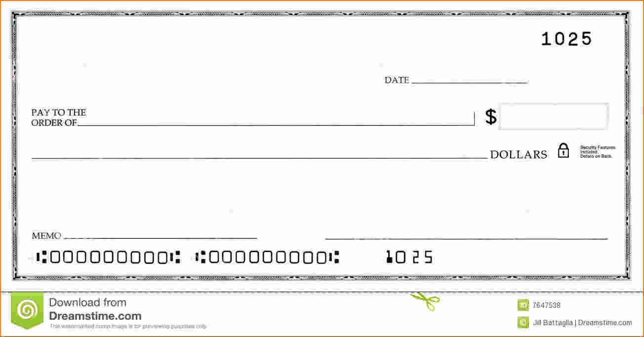 Free Check Template Word - Tutlin.psstech.co - Free Printable Blank Checks