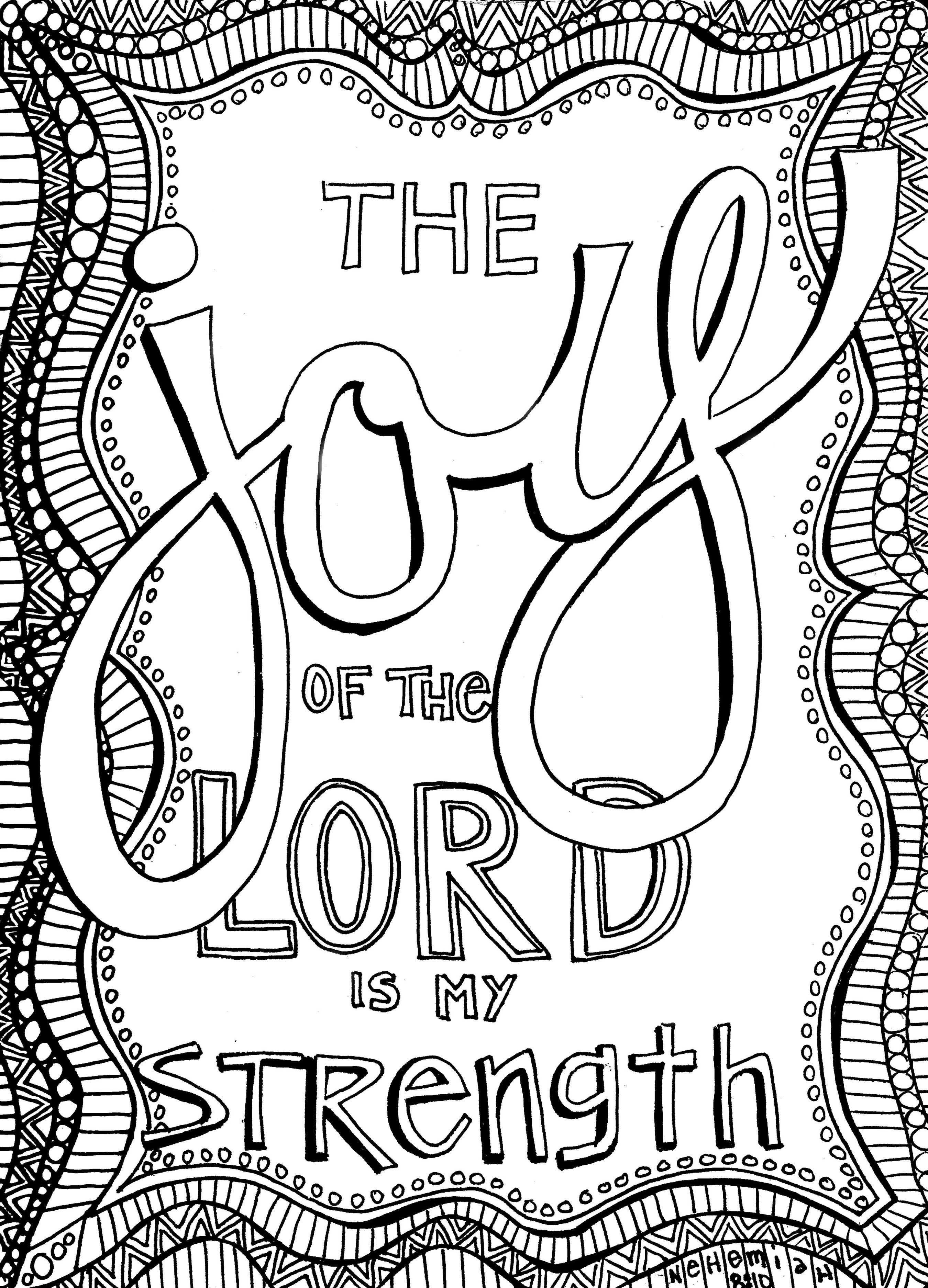 Free Christian Coloring Pages For Adults - Roundup | Bible - Free Printable Bible Verses Adults