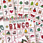 Free Christmas Bingo Game Printable   Christmas Bingo Game Printable Free