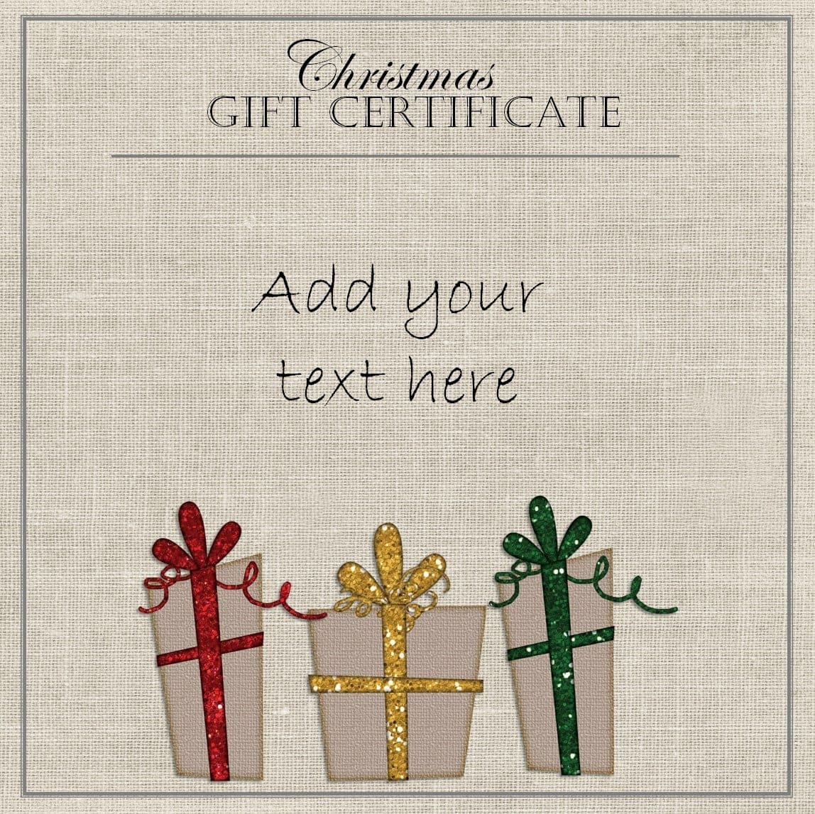 Free Christmas Gift Certificate Template | Customize Online &amp;amp; Download - Free Printable Christmas Gift Voucher Templates
