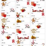 Free Christmas Gift Tag Printable ~ Print Either On Card Stock & Cut   Free Printable Gift Name Tags
