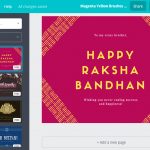 Free Custom Raksha Bandhan Card Designscanva   Free Online Printable Rakhi Cards