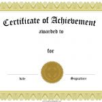 Free Customizable Certificate Of Achievement   Free Printable Blank Certificate Templates