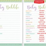 Free & Cute Baby Shower Word Scramble   Tulamama   Free Printable Baby Shower Word Scramble