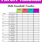 Free Debt Snowball Printable Worksheet: Track Your Debt Payoff   Free Printable Debt Payoff Worksheet